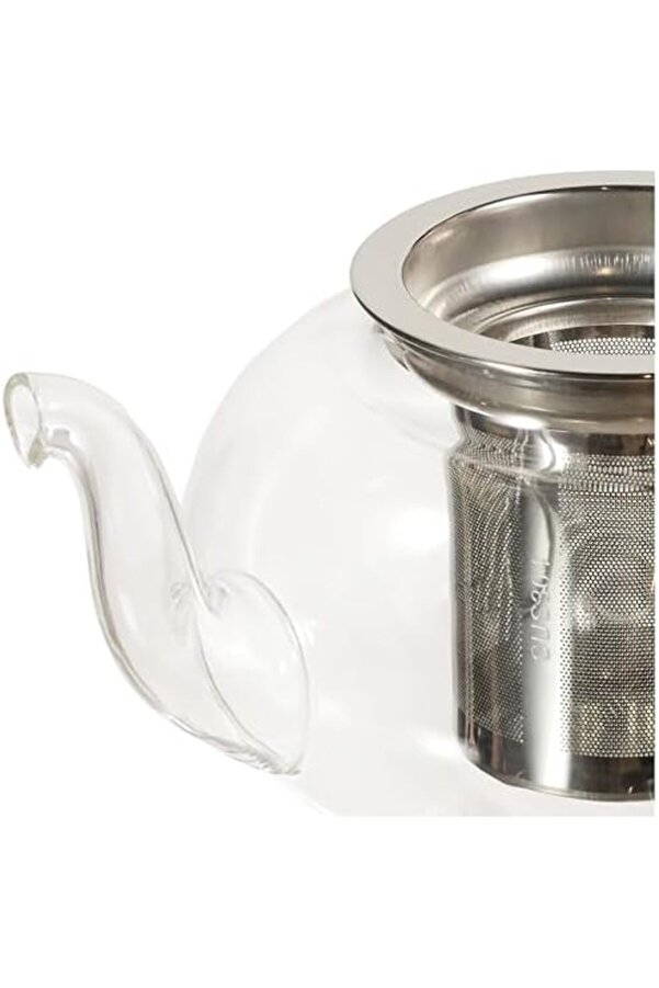 Modashi̇ne Cam Bi̇tki̇ Çayı Demli̇ği̇ 600 Ml - Çeli̇k Süzgeçli̇ Demli̇k Modascope 1014773