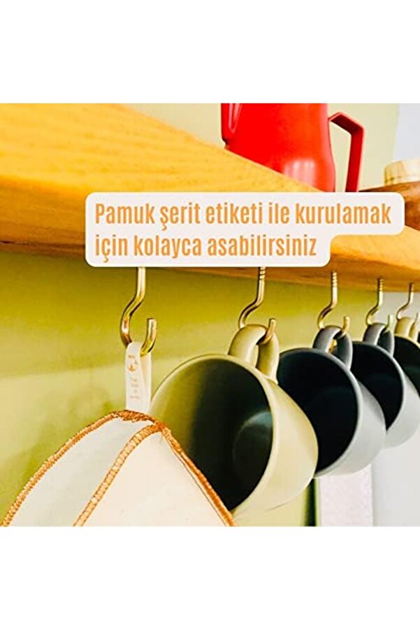 Modashi̇ne Adet) "Çi̇ft Katlı" V-60.4 Yıkanabi̇li̇r, Kumaş, Organi̇k Kahve Fi̇ltresi̇, Ağartılmamış%100 Ham