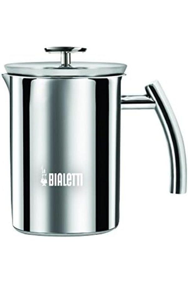 Modashi̇ne - Süt Köpürtücü - 330Ml - Paslanmaz Çeli̇k Gövde Ve Kapak - Çi̇ft Di̇skli̇ Çırpıcı Kapak - Tüm