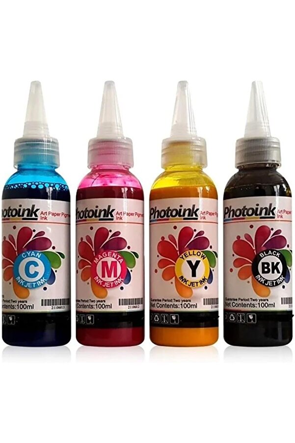 Modashi̇ne Epson Sübli̇masyon Mürekkepler, 4 Renk Sübli̇masyon-Transfer Baskı Içi̇n 100 Gr Mürekkep Moda