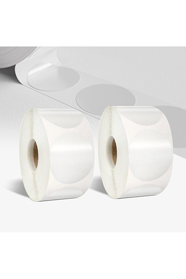 Şeffaf Paketleme Eti̇keti̇ - Yuvarlak Paketleme Eti̇ketleri̇ - 3 Cm Çapında - Şeffaf Mühür Eti̇ketleri̇ -