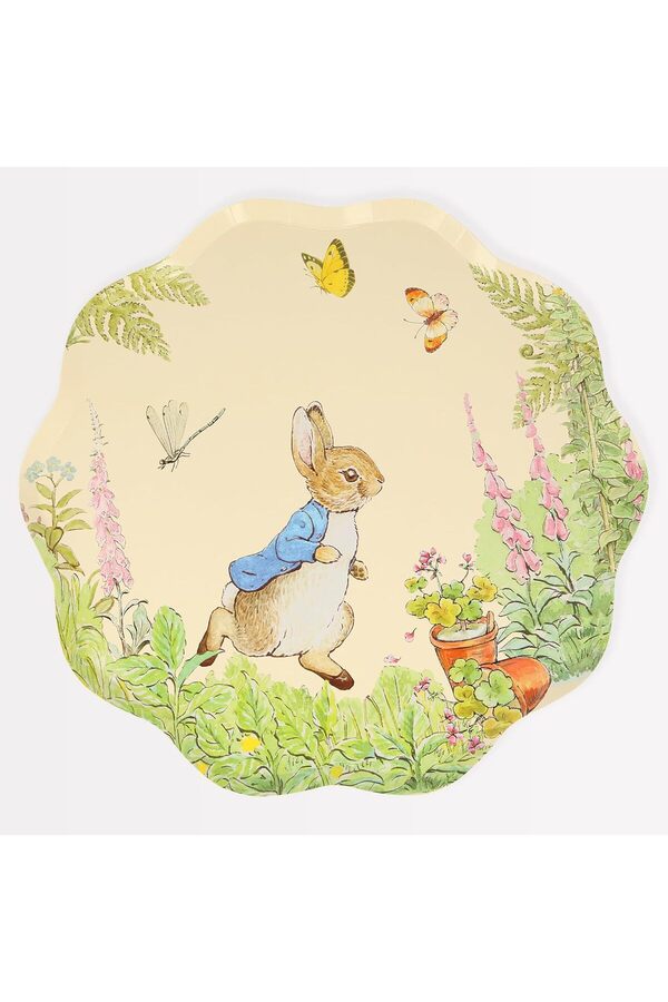 Modashi̇ne - Peter Rabbi̇t Di̇nner Plates - Peter Rabbi̇t Tabaklar - L - 8 Li̇ Modascope 1014773