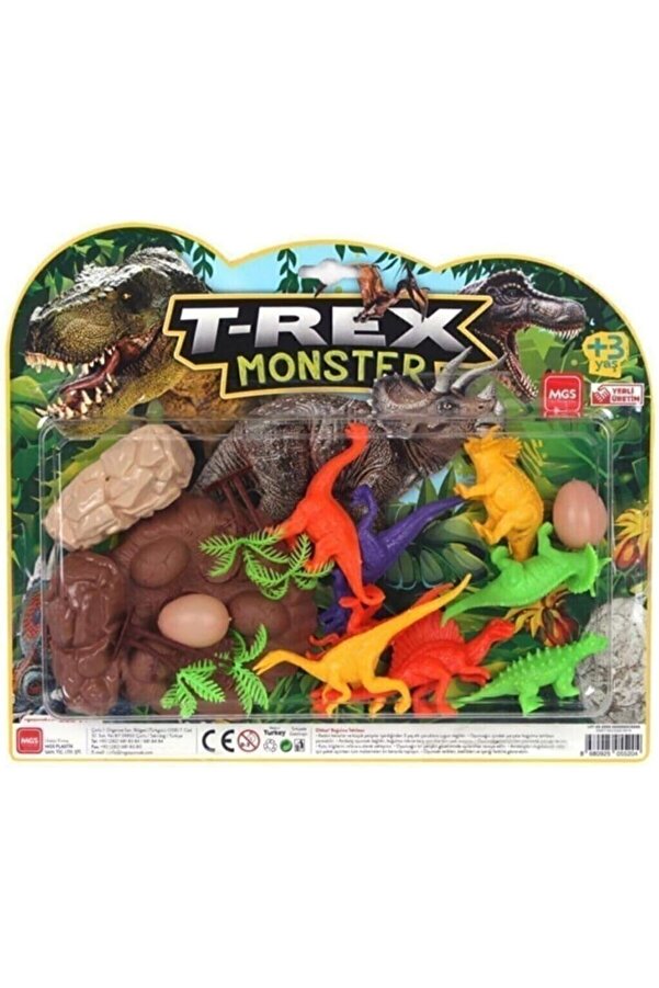 Modashi̇ne Büyük Di̇nazor Kartela Trex Di̇nozor Set 3609 Tru-01-3609 Modascope 1014773