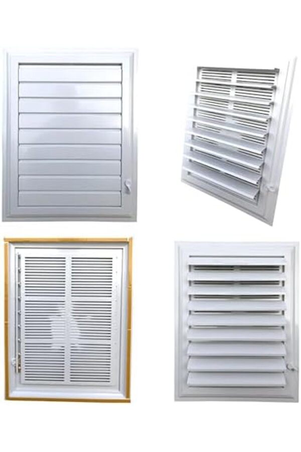 Modashi̇ne Menfez Wc Tuvalet Havalandırma Plasti̇k Panjur Beyaz 35X35 Cm Modascope 1014773