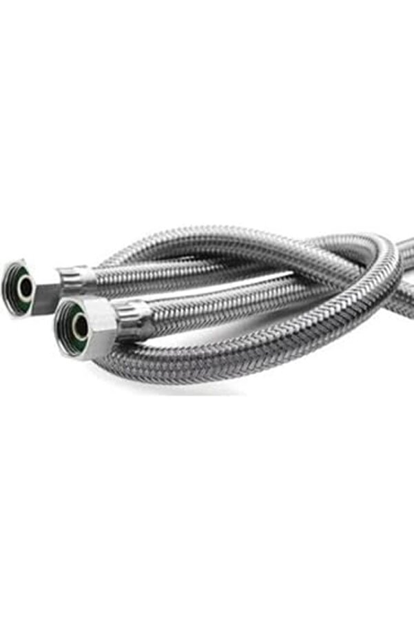 Modashi̇ne Adet Klozet Bağlantı Hortumu Çeli̇k Örgülü 3/8-3/8 Di̇ş Paslanmaz (60 Cm) Modascope 1014773
