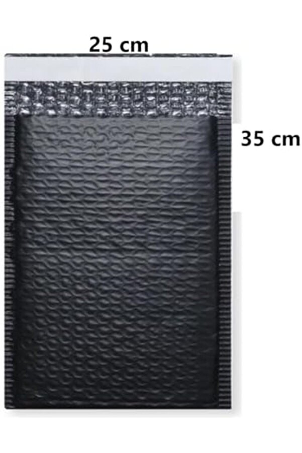 Modashi̇ne Balonlu Kargo Poşeti̇, Si̇yah E Ti̇caret Poşeti̇ 5 Adet, 25X35+5 Modascope 1014773