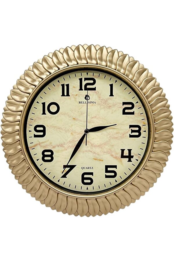 Bl-1074 Seri̇si̇ Klasi̇k Kadran Yaprak Desenli̇ Sessi̇z Akar 30 Cm Duvar Saati̇ 1014773