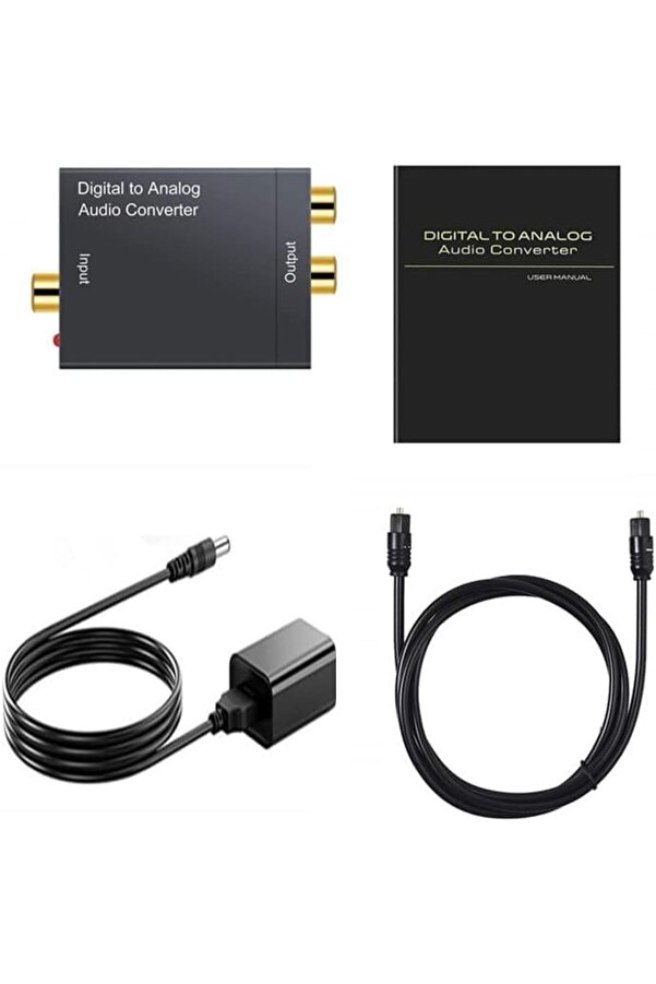 Analog Ses Dönüştürücü,Tosli̇nk, Opti̇k Çıkış To Rca Çevi̇rme Dac Spdıf Koaksi̇yel Opti̇k Dönüştürme L/R