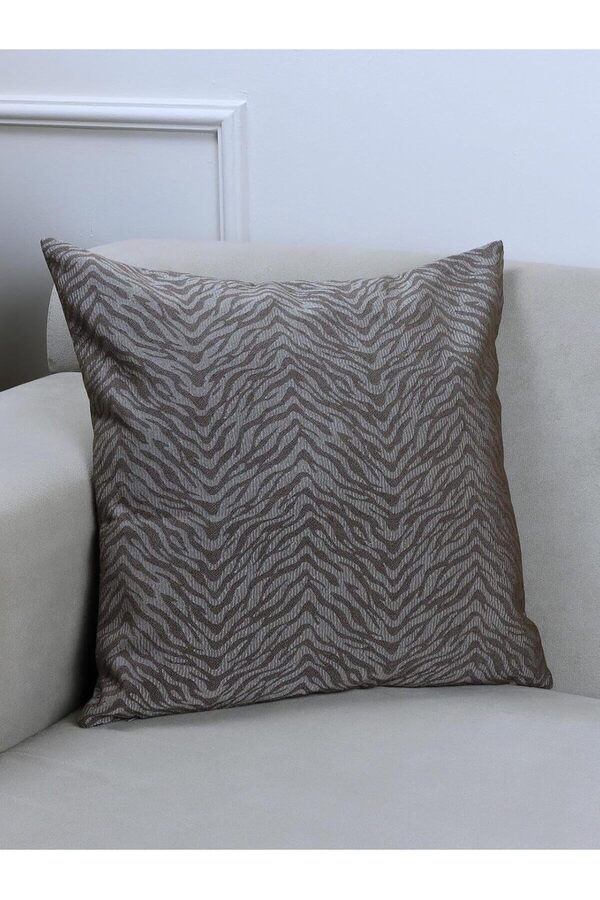 Zebrano Renkli̇ Zebra Desenli̇ 45X45 Kare Kırlent Kılıfı 45 X 45 1014773