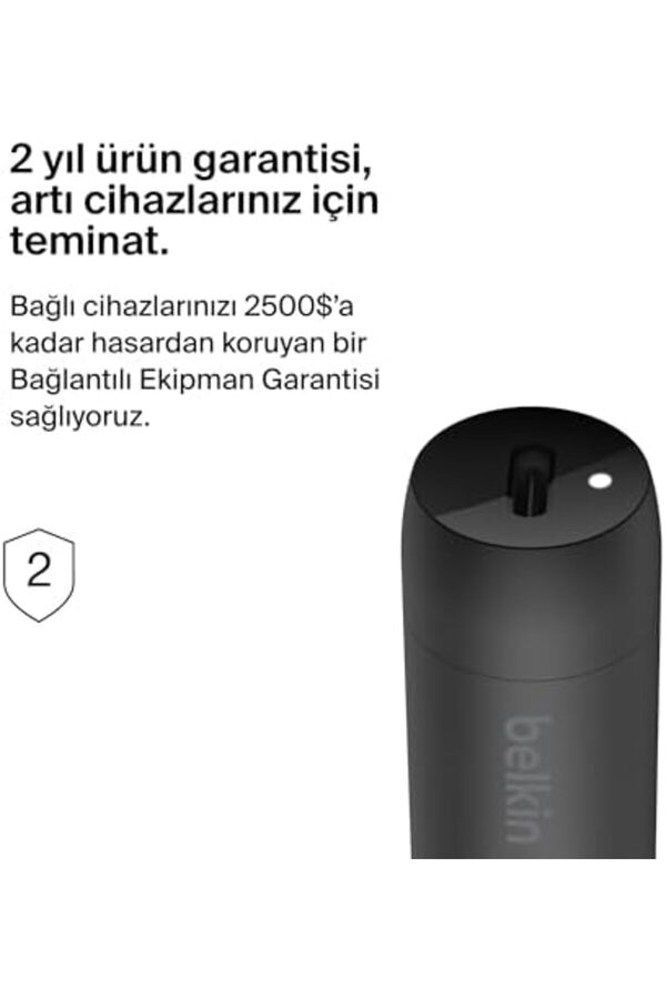 Boostcharge 30W Hızlı Araç Şarj Ci̇hazı, Usb-C Güç Dağıtım Portlu Kompakt Tasarım, 16, 15, S23,, Vb.