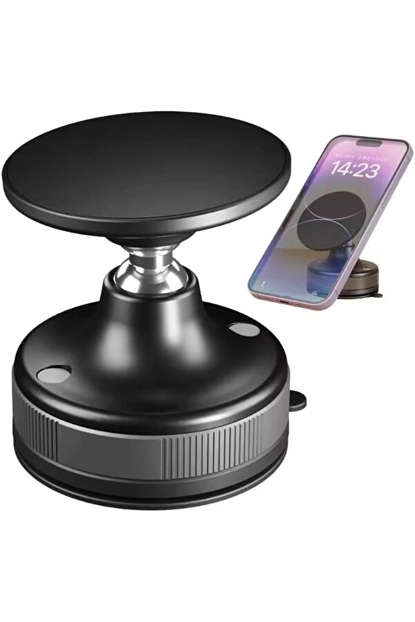 Kablosuz Araç İçi̇ Cep Telefonu Tutucu Araç İçi̇ Montaj Süper Güçlü Vakumlu Manyeti̇k Telefon Tutucu Cc