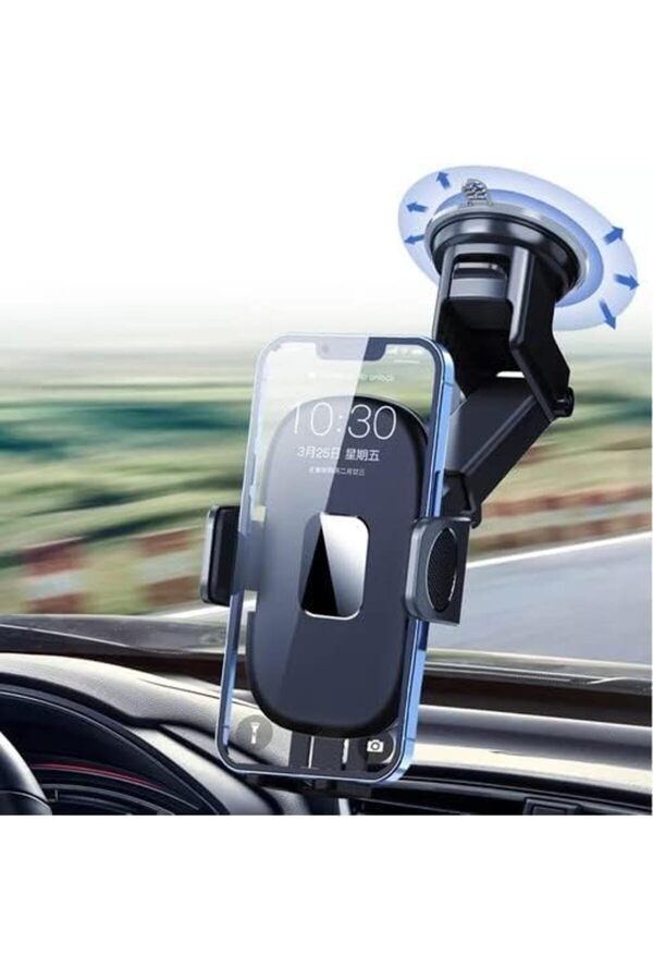 Pltnstoreshop Htt-53 Otomati̇k Kli̇psli̇ Araba Telefon Tutucu Ayarlanabi̇li̇r Cam Ve Torpi̇do Içi̇n Yüksek
