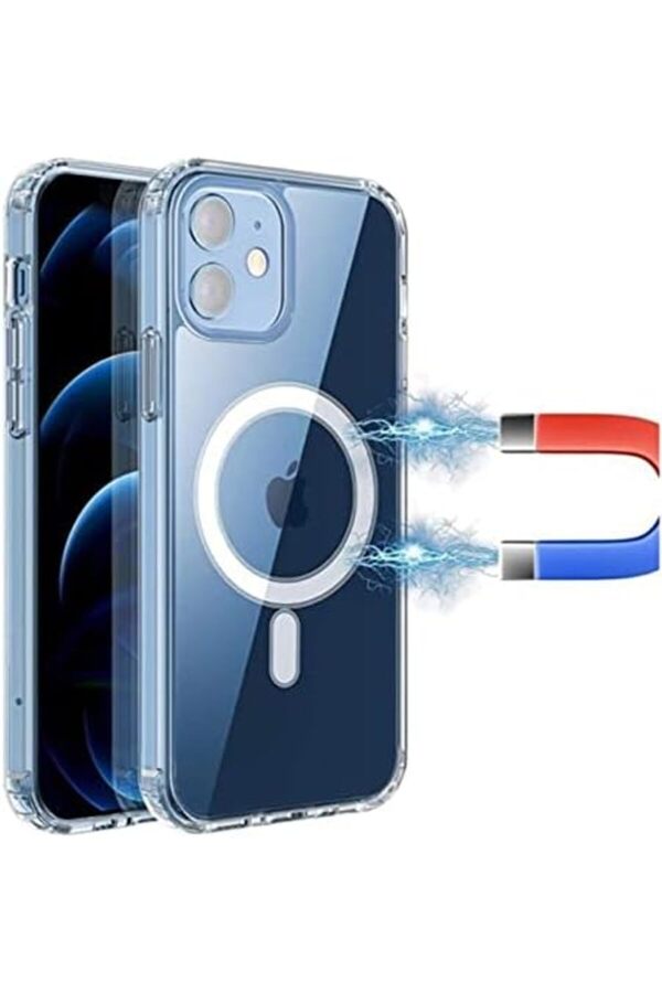 13 Pro İçi̇n Kablosuz Şarj Özelli̇kli̇ Çok Şık Şeffaf Kılıf Telefonunuzu Tam Korur 1014773