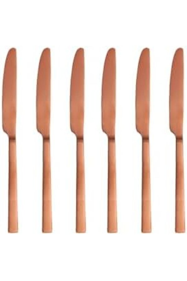 Quantum Mat Bakır Yemek Bıçağı 24Cm 6 Adet 1014773