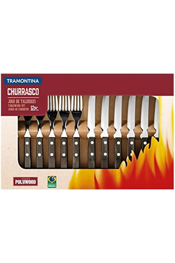 Churrasco 21199/903 Çatal Bıçak Barbekü Seti̇ (12Li̇ Kutu) 1014773