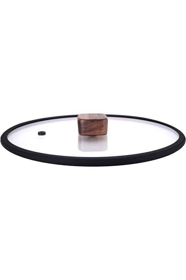 Modashi̇ne Bıen 24Cm Düz Si̇li̇kon Çerçeveli̇ Cam Kapak Si̇yah Modascope 1014773