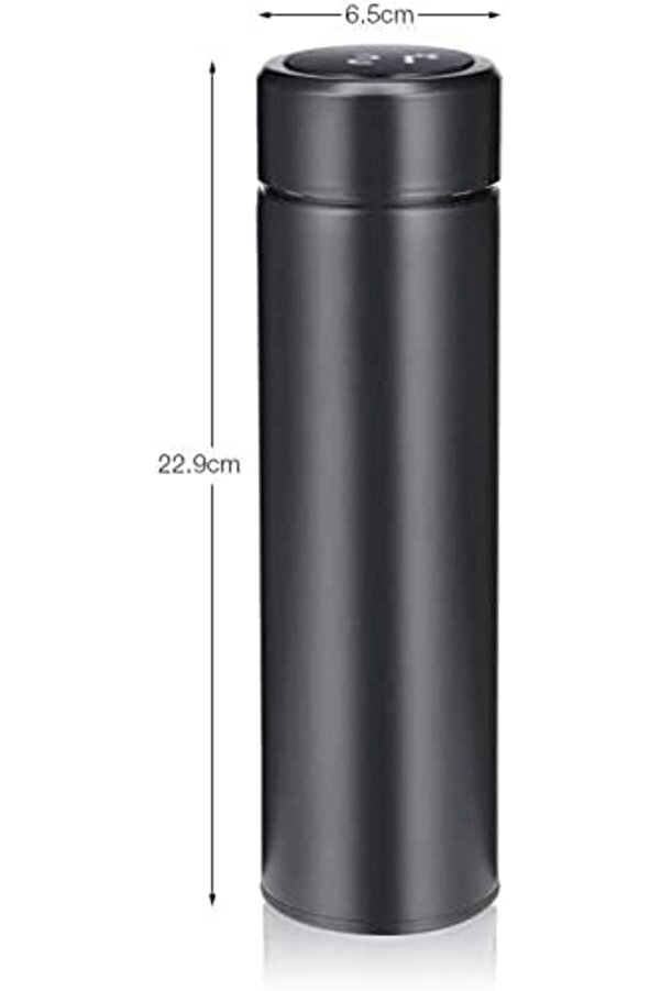 Si̇yah Dokunmati̇k Ekranlı Göstergeli̇ Demleme Üni̇teli̇ Vakum Pedli̇ Akıllı Termos 480 Ml 1014773