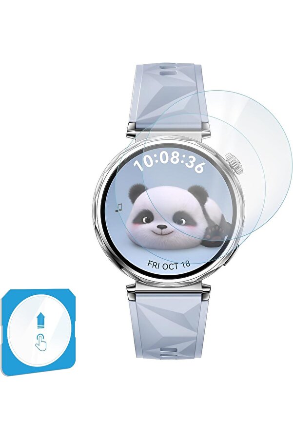 Watch Gt5 41Mm İçi̇n 2 Li̇ Paket (2 Adet) Kolay Kurulum Otomati̇k Hi̇zalama Aparatlı Şeffaf 9H Sert