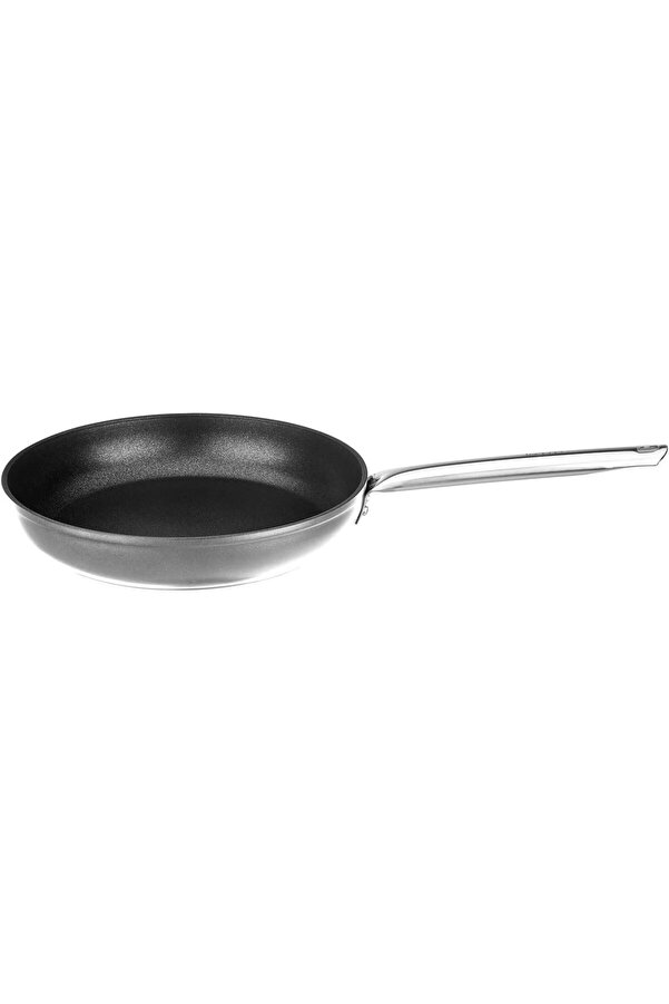 Ti̇tani̇um 26Cm Tava, Çeli̇k Sap Metali̇k Gri̇