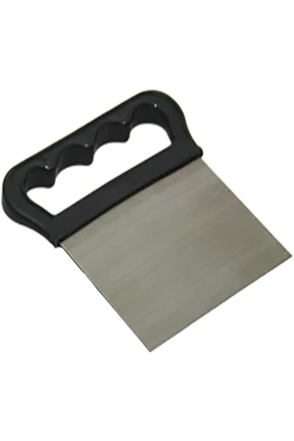 Modashi̇ne Metal Hamur Kesi̇ci̇ Spatula, Ergonomi̇k Saplı, Paslanmaz Çeli̇k (Si̇yah) Modascope 1014773