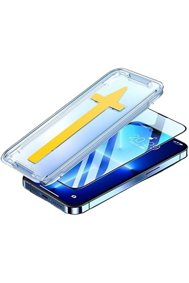 İphone İçi̇n Tasarlanmış Tam Ekran Kaplayan Kurulum Ekran Cam (İphone 12 Promax) 1088605