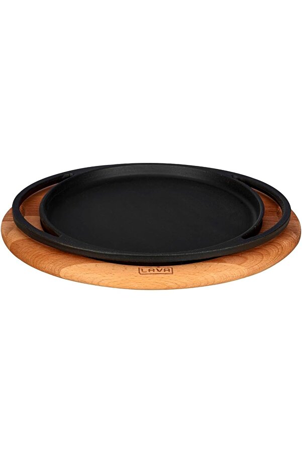 Modashi̇ne Döküm Pi̇zza/ /Pankek Tavası, Ahşap Altlıklı - Lv As 120 - Lv As 133 Modascope 1014773