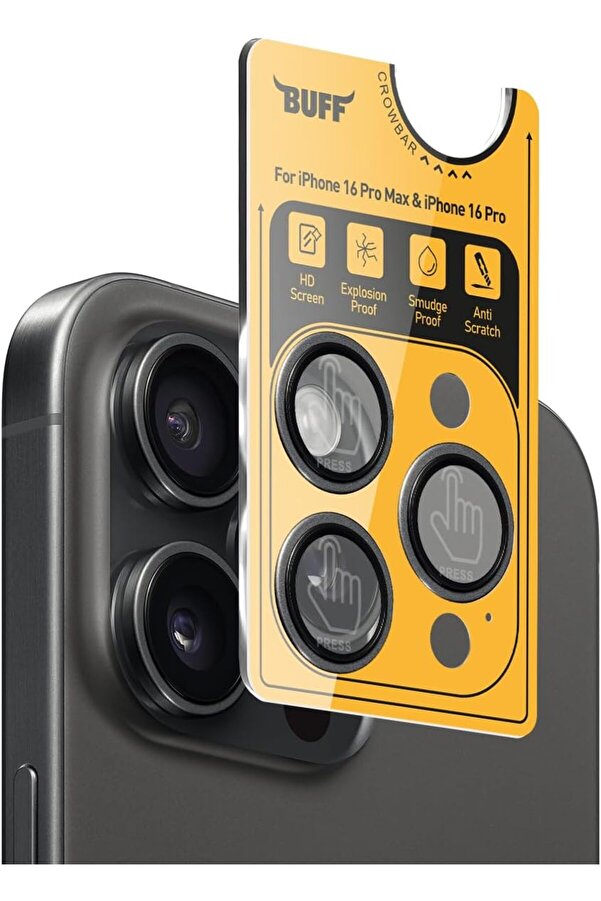 Labs 16 Pro Max / 16 Pro İle Uyumlu Ti̇tanyum 9H Lens ( ) 1014773