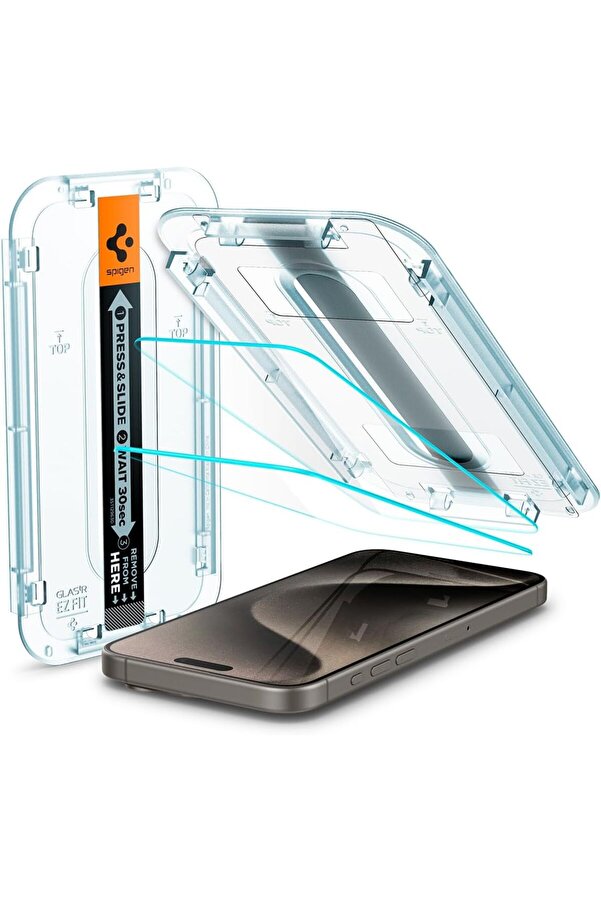 15 Pro Max Cam Ekran Kurulum Glas.tr Ez Fi̇t Sli̇m Hd (2 Adet) - Agl06