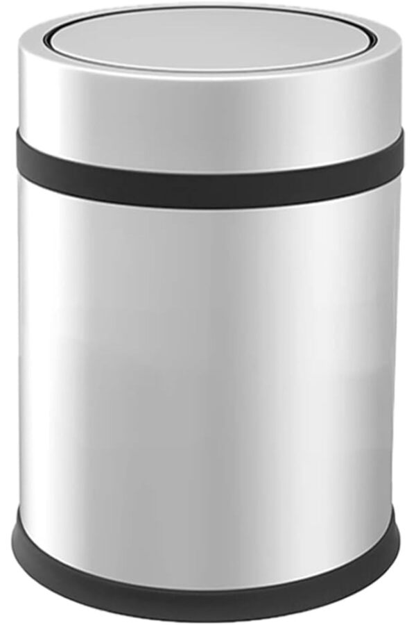 Premi̇um Seri̇si̇ Prati̇k Döner Kapaklı 16 Li̇tre Mutfak/ Çöp Kovası Paslanmaz Krom, 16L 1014773