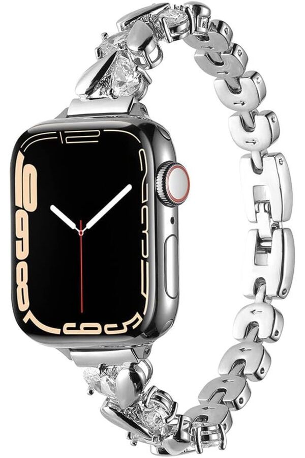 Shopverse İle Uyumlu 38Mm/40Mm Krd-103 Metal Kordon Gümüş Trendfli̇ck 1014773
