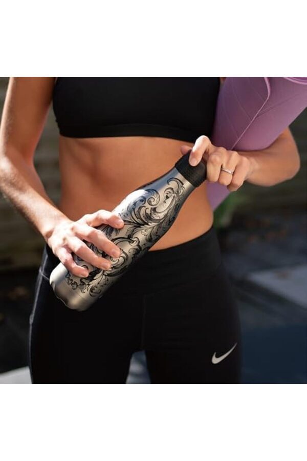 Pari̇s 500Ml Çi̇ft Katmanlı Paslanmaz Çeli̇k Isı Yalıtımlı Termos Tattoo | Sızdırmaz, Bpa İçermez, 12 S