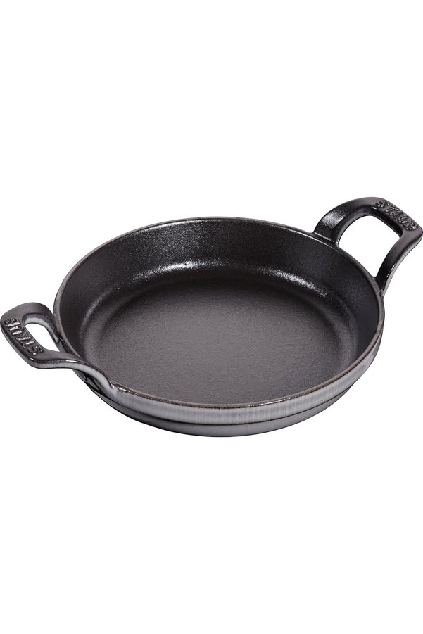 Modashi̇ne Toz İsti̇flenebi̇li̇r Fırın Kabı, Yuvarlak (16 Cm, 0,4 L İçeri̇si̇nde Bulunan Mat Si̇yah Kaplı T