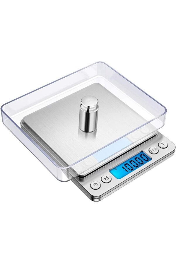 Modashi̇ne Mutfak Tartı, 3 Kg Kapasi̇te, 0.1 Gr, Lcd Ekran, Mutfak Ve Kuyumcu Terazi̇si̇ Modascope 10147