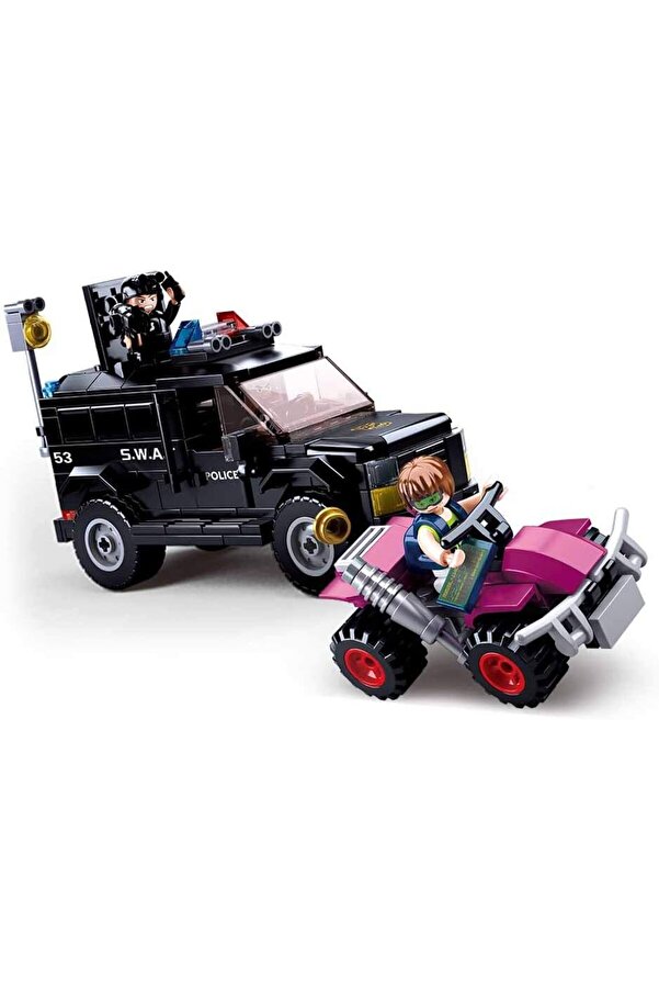 Eli̇zzashop Poli̇ce Zırhlı Araç Yapım Seti̇, 293 Parça Eli̇zzashop 1174223