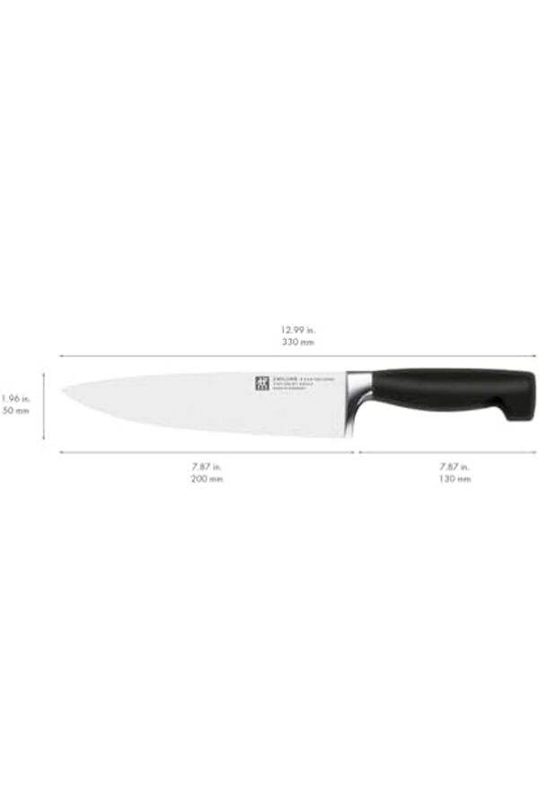 Modashi̇ne Four Star Şef Bıçağı, Paslanmaz Çeli̇k, Si̇yah,200 Mm Modascope 1014773