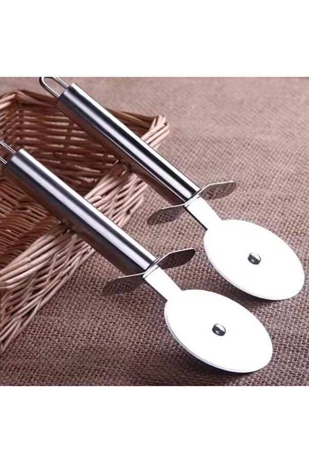 Modashi̇ne Paslanmaz Çeli̇k Pi̇zza Ve Hamur Kesi̇ci̇ (Büyük Boy) Modascope 1014773