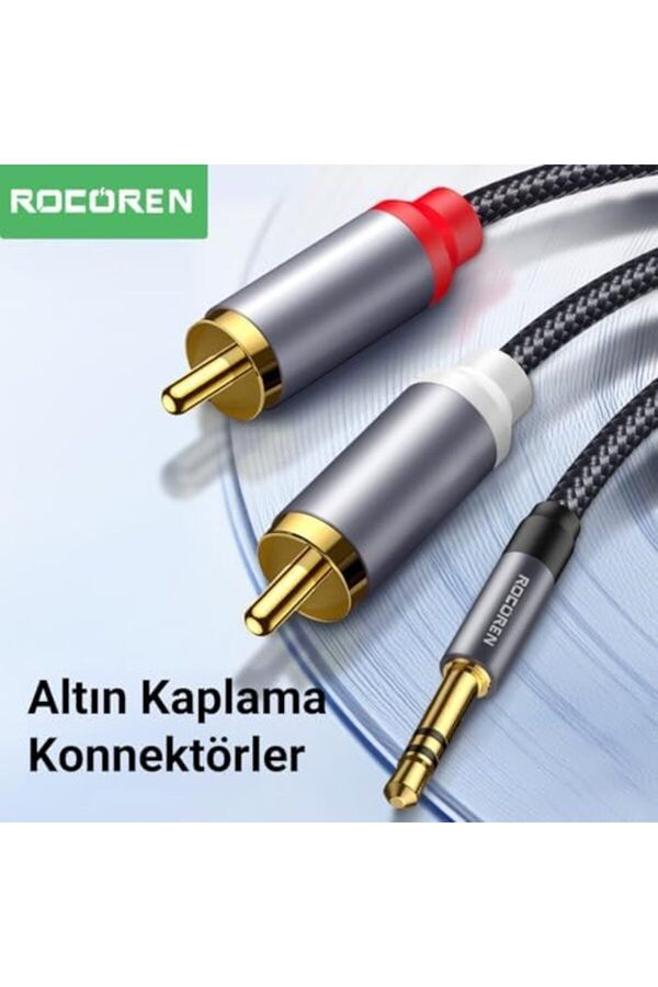 Modashi̇ne 3.5Mm Aux To Rca Hi̇-Fi̇ Ses Kablosu 2 Metre Modascope 1014773