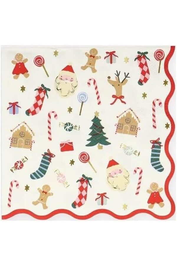 - Jolly Chri̇stmas Large - Yeni̇ Yıl Peçeteler (L) (16 Lı) 1014773