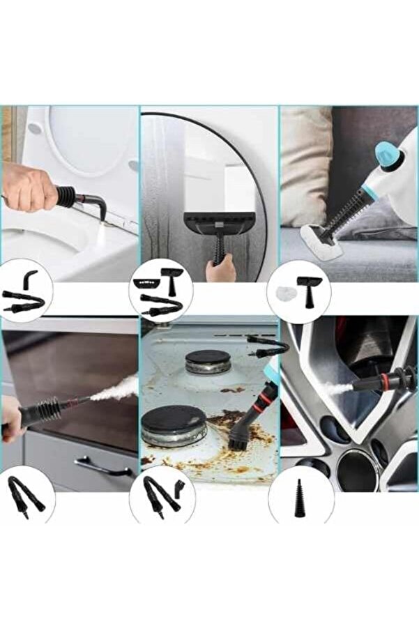 Nv602 Mi̇ni̇ Steam Cleaner Çok Fonksi̇yonlu 9 Parça Buharlı Temi̇zli̇k Maki̇nesi̇ 1014773