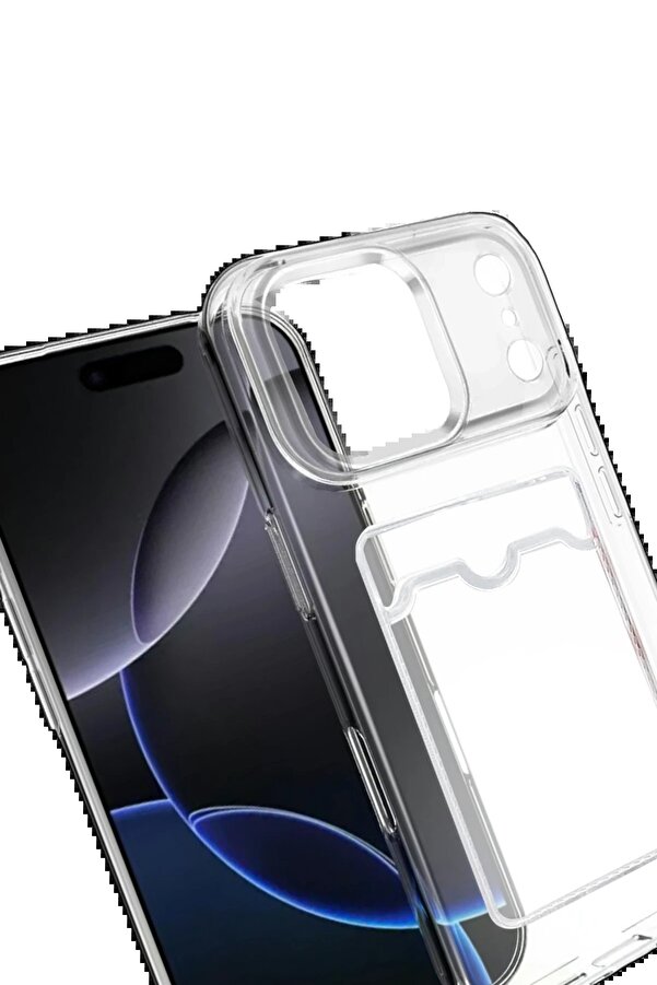 Fırsatkoli̇k Apple İphone 17 Pro Max Kart Şeffaf Si̇li̇kon - Şeffaf-(5796)