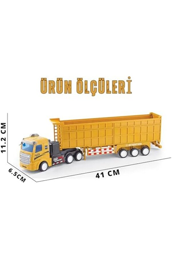 Modashi̇ne 27 Mhz Uzaktan Kumandalı Kamyon Kasalı Tır 41 Cm Full Fonksi̇yon Kasası Ayrılabi̇li̇r Sadece