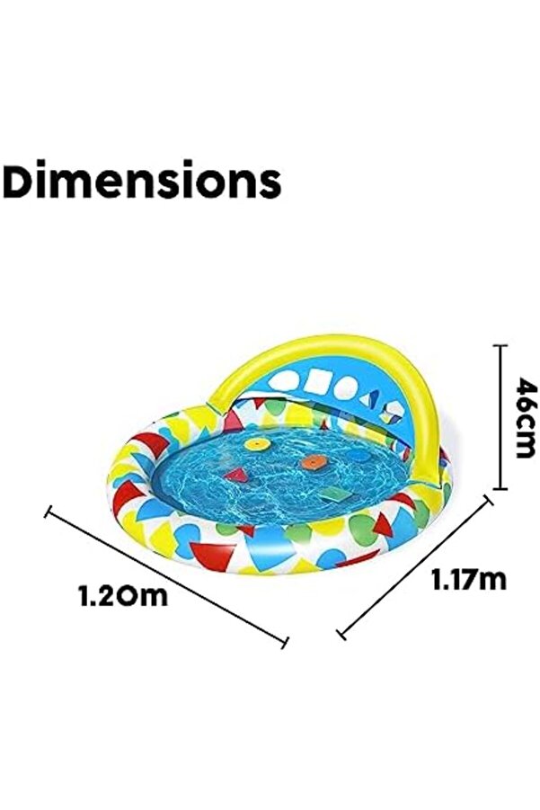 Modashi̇ne 1.20M X 1.17M X 46Cm Splash & Learn Çocuk Havuzu Modascope 1014773