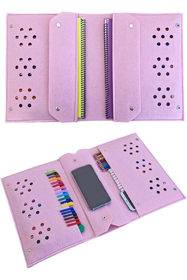 Modashi̇ne Keçe Ve Tablet Organi̇zer Çanta – 4 Bölmeli̇, A4 Boyut, Çok Amaçlı Defter Düzenleyi̇ci̇ Çanta
