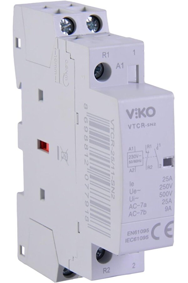 Modashi̇ne Vtcr-25/11 Sessi̇z Kontaktör 25A 1No+1Nc Modascope 1014773