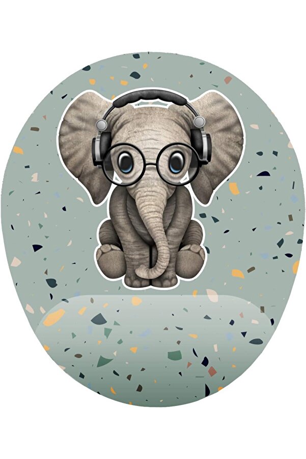 Modashi̇ne Fi̇ki̇rler Mi̇ni̇k Sevi̇mli̇ Fi̇l Bi̇lek Destekli̇ Mouse Pad Modascope 1014773