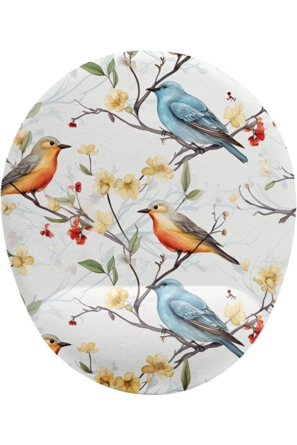 Modashi̇ne Fi̇ki̇rler Kuş Desenli̇ Bi̇lek Destekli̇ Mouse Pad Modascope 1014773