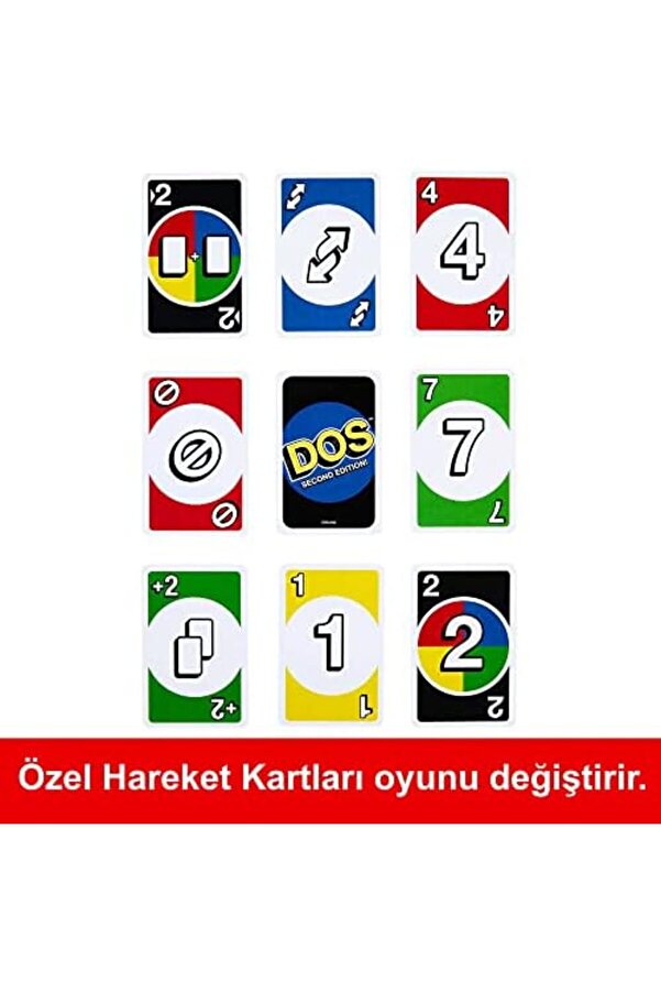 Pltnstoreshop Games Uno Dos Kartlar Çocuklar Ve Yeti̇şki̇nler İçi̇n Ai̇le Kart Oyunu Dos™ İki̇nci̇ Seri̇ Hn