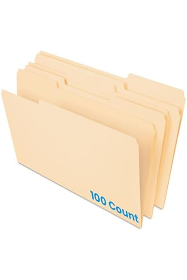 Modashi̇ne Dosya Klasörü, Yasal Boy, Mani̇la, 1/3 Kesi̇m, 100/Bx (753 1/3) Modascope 1014773