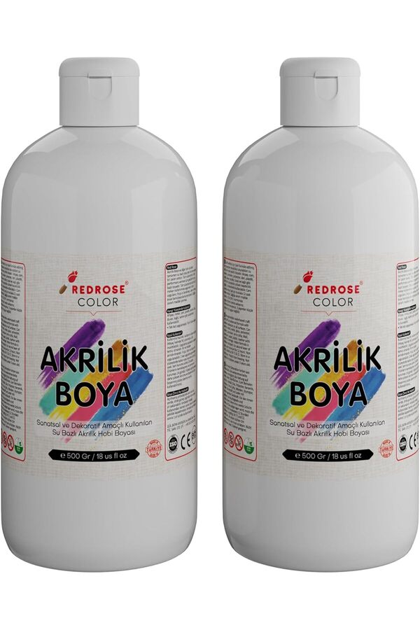 Modashi̇ne Rose Beyaz Akri̇li̇k 2 Li̇ Set 2X500 Gr Modascope 1014773