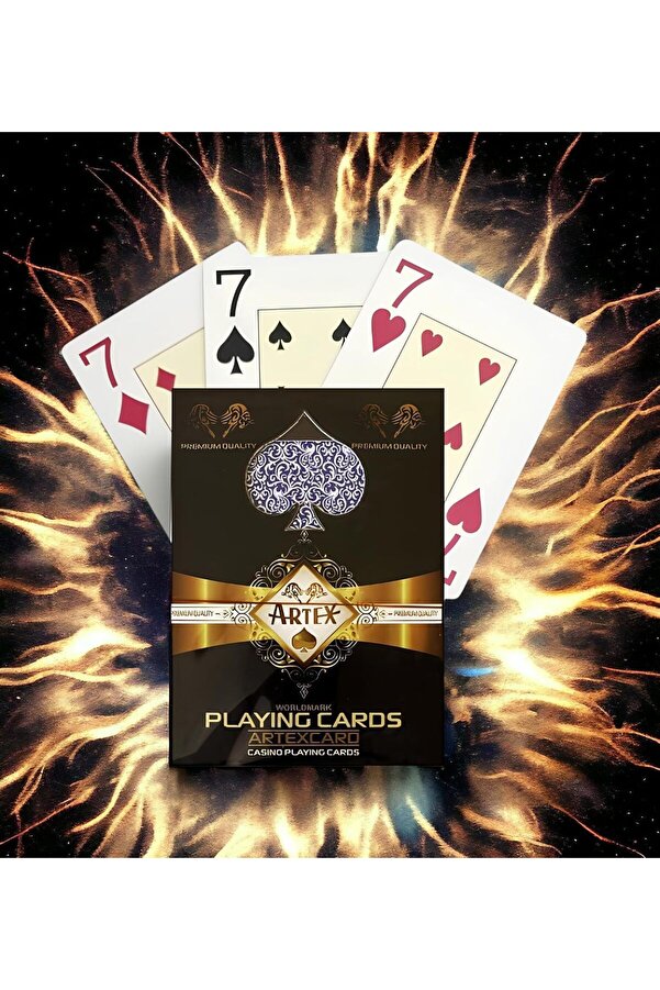 Modashi̇ne Boy Plasti̇k Poker Oyun Kağıdı (Casi̇no Playi̇ng ) (Mavi̇) Modascope 1014773